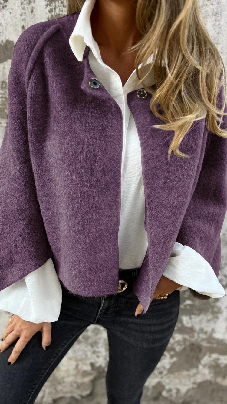 ELAINE | Veste courte avec des manches élégantes évasées null