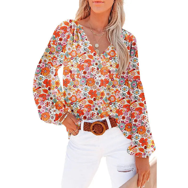 Women's Floral Blouse - Veryra