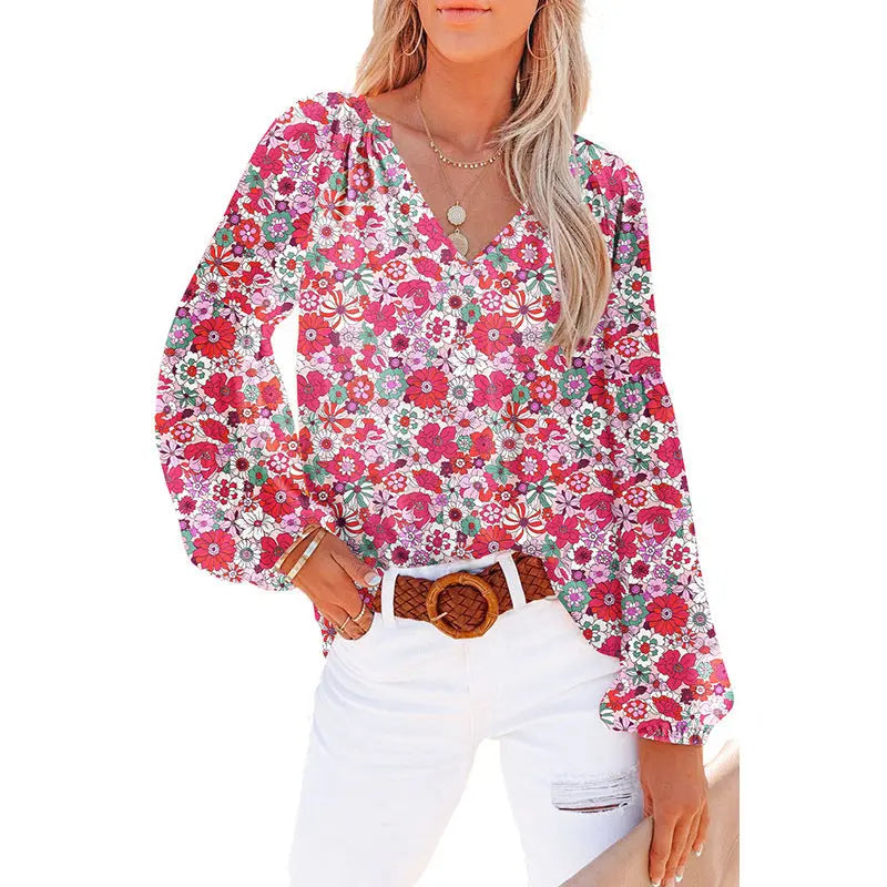 Women's Floral Blouse - Veryra