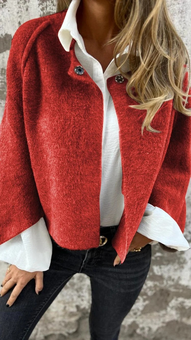ELAINE | Veste courte avec des manches élégantes évasées null