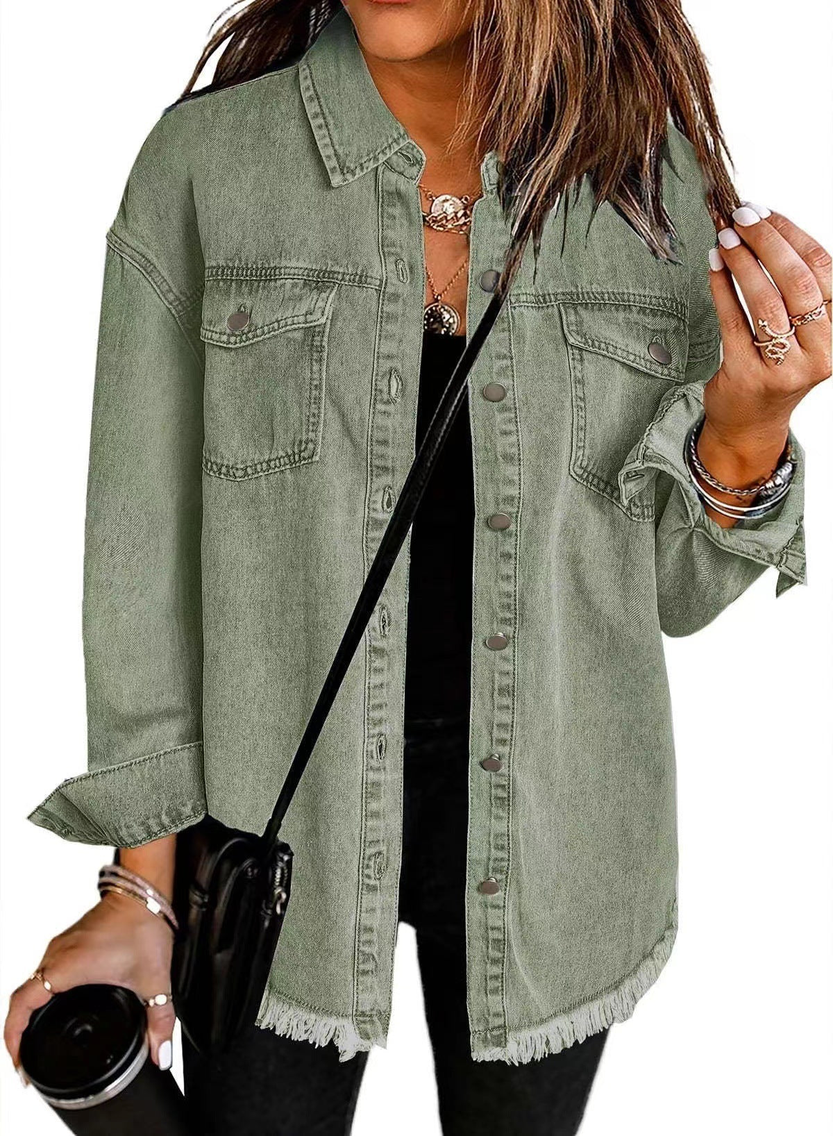 KATYA | Veste en Jean Classique et Quotidienne null