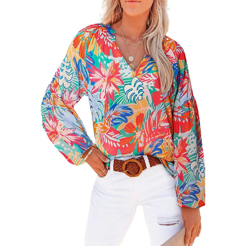 Women's Floral Blouse - Veryra