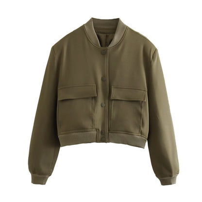 Women’s Fashion Bomber Jacket Coat - Veryra