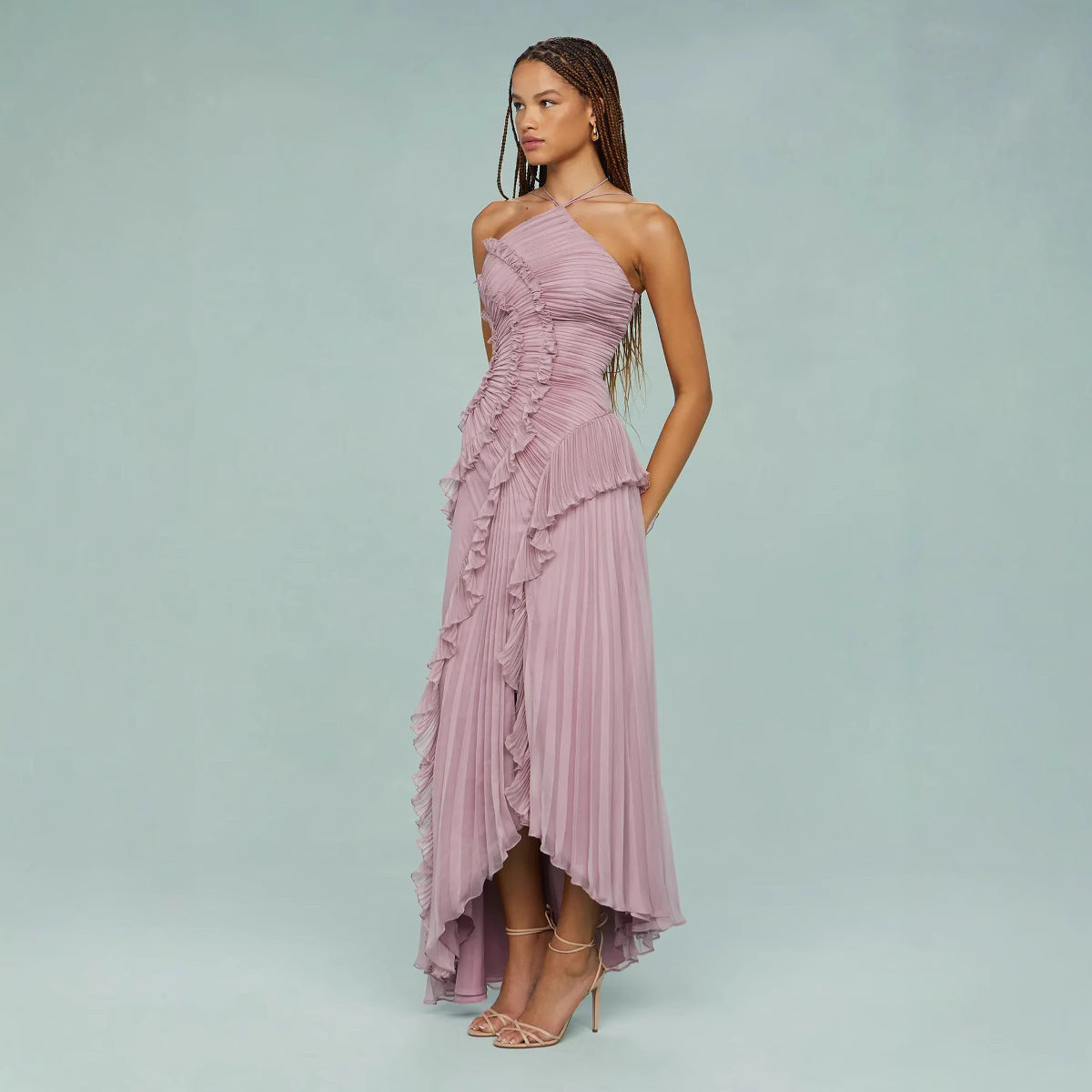 Éliane – Violet Dress with a Relaxed Fit (Copy) - Veryra
