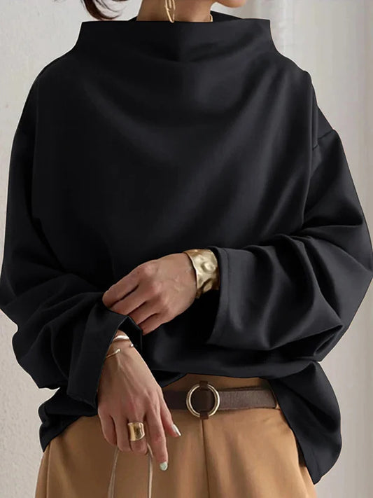 Elise High-Neck Soft Knit Top - Veryra