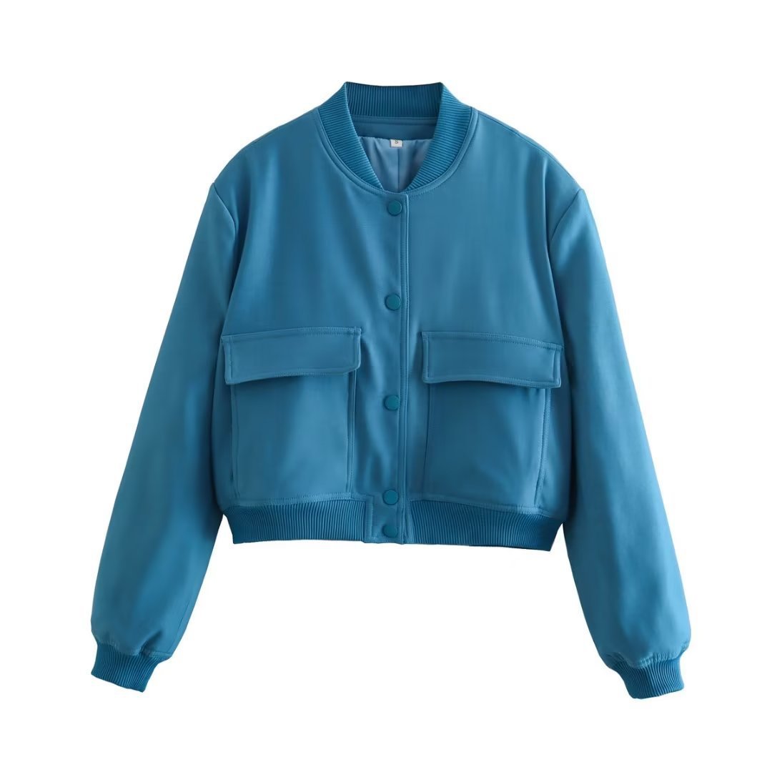 Women’s Fashion Bomber Jacket Coat - Veryra