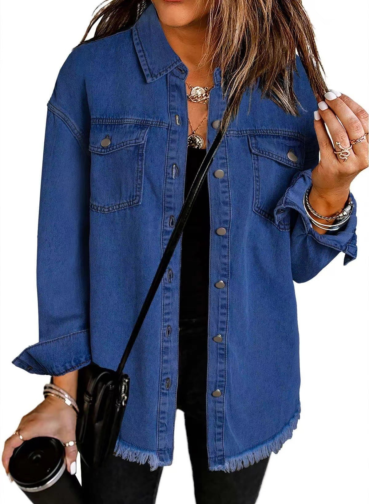 KATYA | Veste en Jean Classique et Quotidienne null