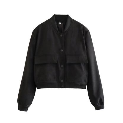 Women’s Fashion Bomber Jacket Coat - Veryra