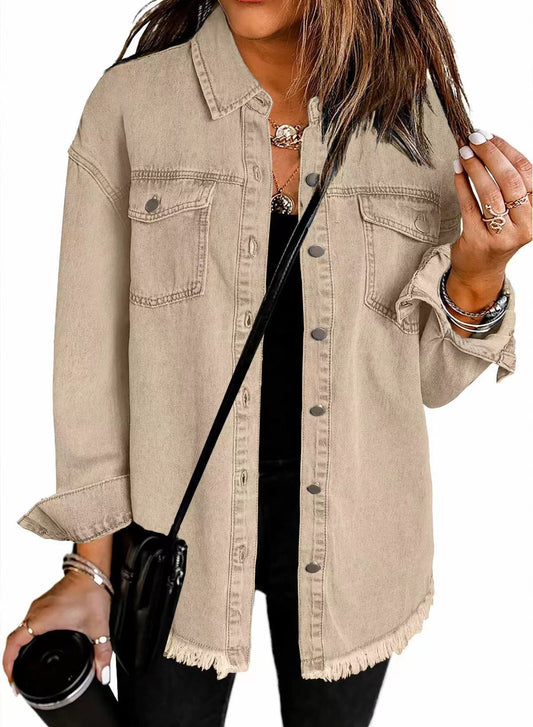KATYA | Veste en Jean Classique et Quotidienne null