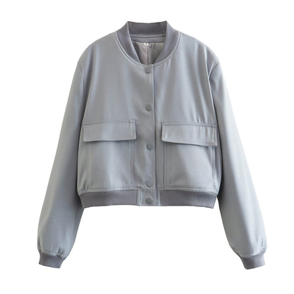 Women’s Fashion Bomber Jacket Coat - Veryra
