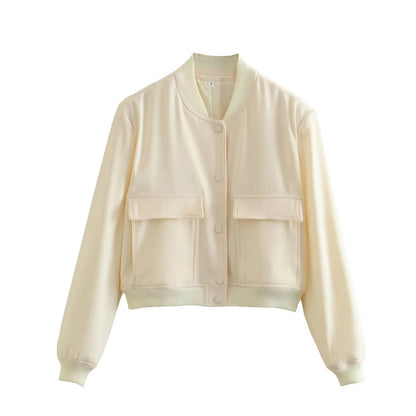 Women’s Fashion Bomber Jacket Coat - Veryra